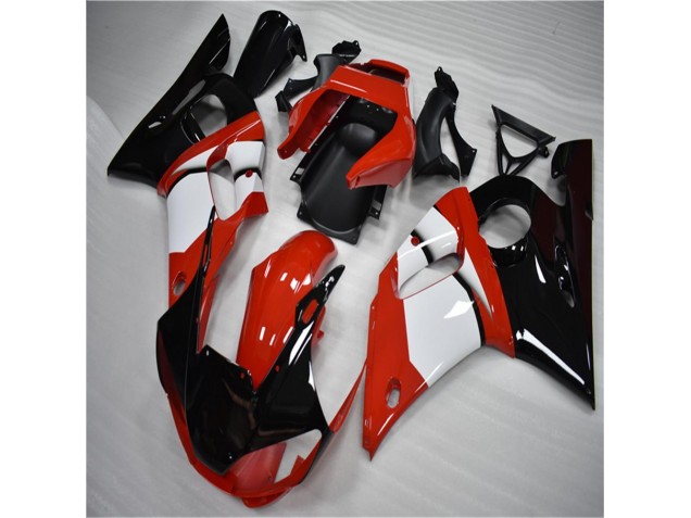 Inexpensive 1998-2002 Black White Yamaha YZF R6 Motorbike Fairing