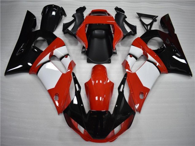 Inexpensive 1998-2002 Black White Yamaha YZF R6 Motorbike Fairing