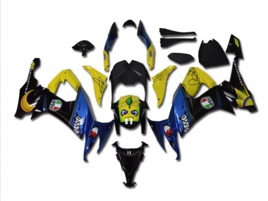 Inexpensive 2008-2010 Blue Shark Kawasaki ZX10R Bike Fairings